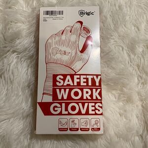Brigic waterproof safety work gloves. New in box only open for photos